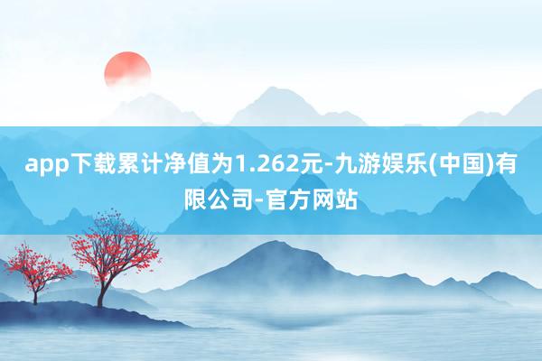 app下载累计净值为1.262元-九游娱乐(中国)有限公司-官方网站