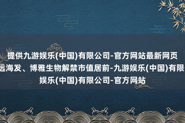 提供九游娱乐(中国)有限公司-官方网站最新网页九丰动力、中远海发、博雅生物解禁市值居前-九游娱乐(中国)有限公司-官方网站